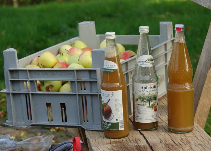 Äpfel und Apfelsaft aus der Region