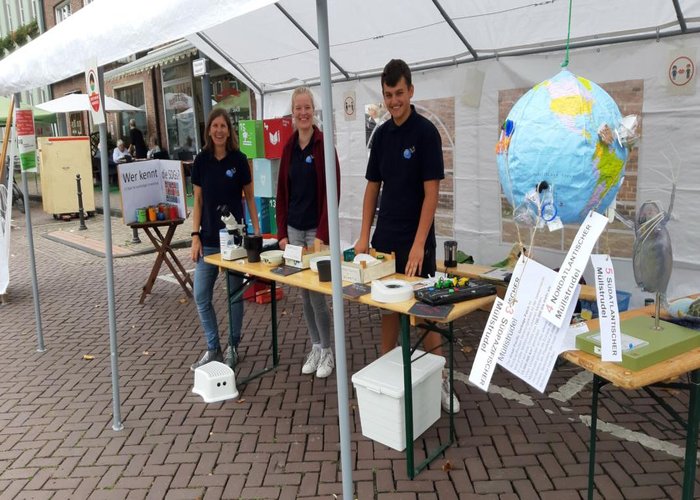 Infostand beim Nachhaltigkeitsmarkt Rees
