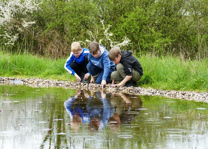 Kindergruppe Jungen am Teich