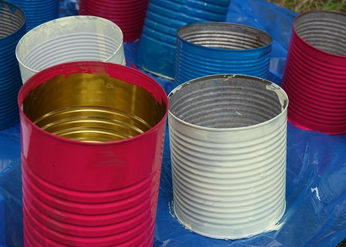 Upcycling von alten Konservendosen